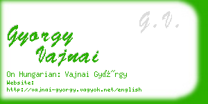 gyorgy vajnai business card